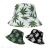 Casual Printed Maple Leaf Hat Autumn Outdoor Sun-Proof All-Matching Bucket Hat Korean Style Sun Protection Big Brim Double-Sided Wear Bucket Hat