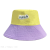 Spring and Summer New Fisherman Hat Children's Bucket Hat Color Matching Double-Sided Wear Travel Sun-Proof Leisure Basin Hat