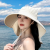 Big Brim Sun Protection Hat Women's 2024 New Face-Covering Shawl UV-Proof Summer Outdoor Cycling Sun-Proof Hat Seaside