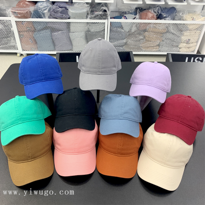 Pure Cotton High Quality Korean Style Baseball Cap Simple All-Match Outdoor Sun-Shade Sun Protection Peaked Cap Spring and Summer New Hat