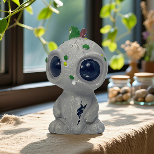 创意外星精灵搪胶摆件二次元仿真森林精灵家居装饰摆件