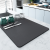 Simple Style Desktop Heat Insulation Non-Slip Mat Solid Color Faux Leather Hydrophilic Pad