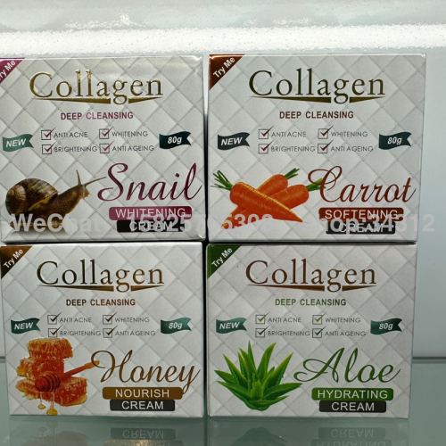 面霜擦脸保湿护肤厂家直销BECKON蜗牛芦荟胡萝卜蜂蜜80ml美白补水