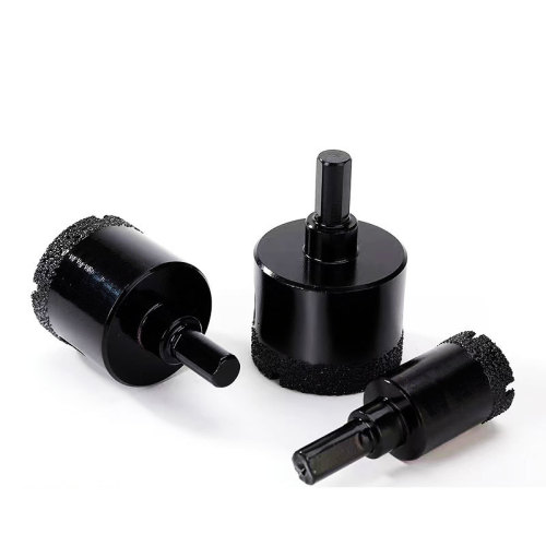 钎焊干打瓷砖钻头陶瓷玻璃干钻开孔器大理石金刚石打孔钻