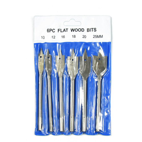 厂家直供三尖木工扁钻木工钻 六角柄开孔器套装 平钻头木板打孔器