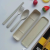 Wheat Straw Tableware Plastic Spoon Fork Chopsticks Three-Piece Portable Children's Tableware Set