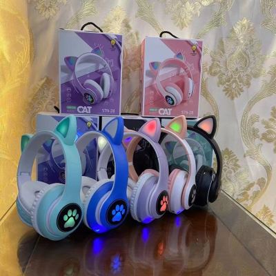 STN-28 Luminous Cat Ear Bluetooth Headset
