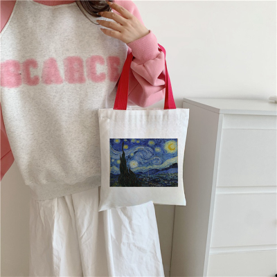 Urgent Custom Blank Canvas Bag DIY Custom Logo Printing Advertising Environmental Protection Shopping Bag Original Direct Sales