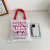 Simple and Novel Custom Blank Canvas Bag Custom Logo Travel Shopping Large Capacity Niche Graffiti Canvas Bag