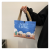 One Piece Dropshipping Fashion Trend Canvas Bag Desert Pixel Pattern Tote Bag Simple Make-up Bag Stall Supply