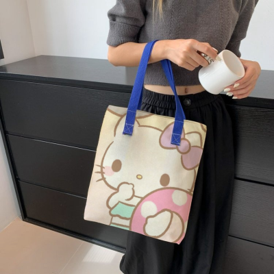 Urgent Customized Canvas Bag Customized Logo Advertising Medium and High-End Environmental Protection Shopping Bag Student Gift Canvas Bag