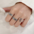 Zhiyun Silver Ring Non-Fading Niche Ins Open Index Finger Ring Qian Duo 925 Mahjong Ring Female Wholesale