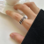 Zhiyun 925 Silver Accessories Cross Crown Personality Sweet Cool Style Internet Celebrity Sterling Silver Ring Non-Fading Niche Wholesale
