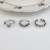 Zhiyun Skull Silver Ring Non-Fading Personality Hand Jewelry Cross-Border Design Sense Niche Advanced Open Ring for Women