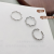 Zhiyun 925 Silver Ring Non-Fading Opening Simple Bracelet Minimalist Design Bracelet Niche Ins Style Pure Silver Ring Female