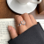 Zhiyun Planet Design Sense Niche 925 Sterling Silver Ring Female Personality Ins Trendy Argent Pur Open Ring Does Not Fade