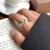 Zhiyun 925 Snowflake Silver Ring Female Ins Korean Design Hemp Rope Personalized Cold Style Pure Silver Ring Does Not Fade