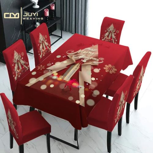 Juyi Cross-Border Christmas Table 7-Piece Set Holiday Supplies Christmas Decorations Daily Necessities Table Supplies