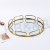 round Glass Mirror Tray Long Table Layout Red Wine Glass Storage Tray Breakfast Decorative Tray Wedding Cake Plate