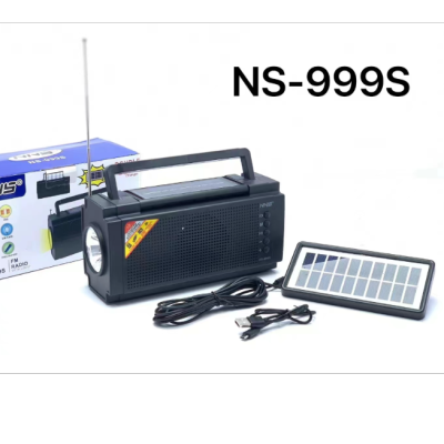Nns Ns-999S Two Way Retro Portable Radio Smart Speaker Wireless Solar Emergency Radio Solar Light Outdoor Nns Radio
