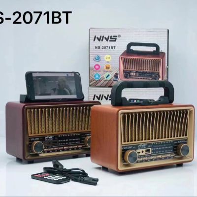 NNS 2071BT Am Fm Sw Radio Portable World Receiver Vintage Retro Stereo Radio Digital Display FM Digital Radio