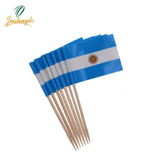 阿根廷国旗迷你牙签旗酒吧派对餐厅会馆可用于三明治冰激凌果盘等