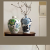New Chinese Ceramic Vase Big Belly Blue and White Porcelain Living Room Entrance Flower Arrangement Decoration Decoration Retro Affordable Luxury High Sense