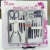 Two-Tone Gradient High Quality Gift Cuticle Nipper Nail Clippers Suit Family Nail Scissor Set Suit 12pcs Suit