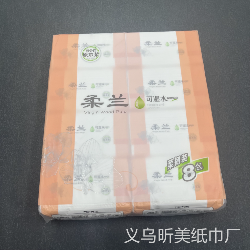 Spot Paper Towel Wet Water Dual-Use Paper Towel 8 Packs/Lift Paper Extraction Household Paper Towels Native Wood Pulp Wholesale Napkin