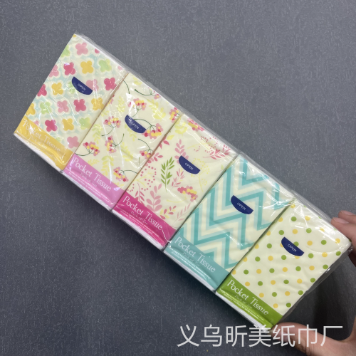 Paper Towel Foreign Trade Custom Portable Mini Handkerchief Tissue 10 Small Bag Handkerchief Tissue Export Napkin Facial Tissue