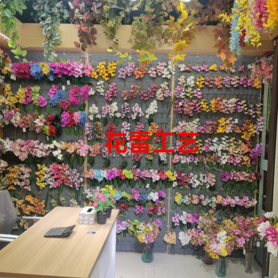 Plastic Artificial Flower Potted Bonsai Artificial Flowers Soft Hanging Home Decoration New Plastic Fake Flower Rattan Artificial Plant