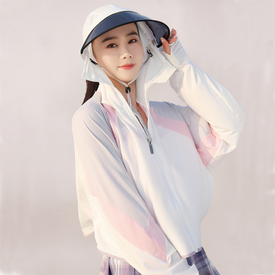 2023 New Women's Sun-Protective Clothing Summer Thin Coat Uv Protection Breathable Sun Protection Clothing Blouse Ice Silk Cycling Cardigan