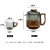 High Temperature Resistant Tea Water Separation Teapot Household Single Teapot Filter Kung Fu Tea Teaware Set