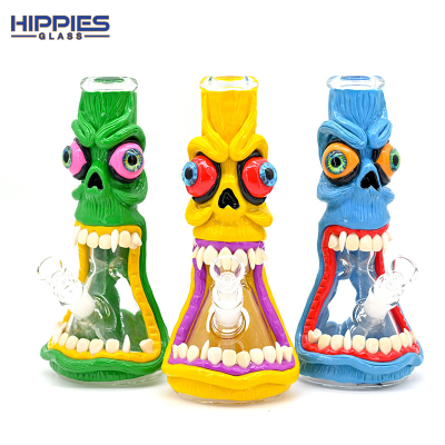 Hippies glass，monster bongs ，color glass pipes，Boroslicate glass bong，smoking Glass bongs，glass pipes， percolator bong