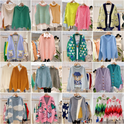 Women's Woolen Sweater Brand Tail Goods Women's Sweater Wholesale Stock Miscellaneous Women's Cardigan Sweater Clearance