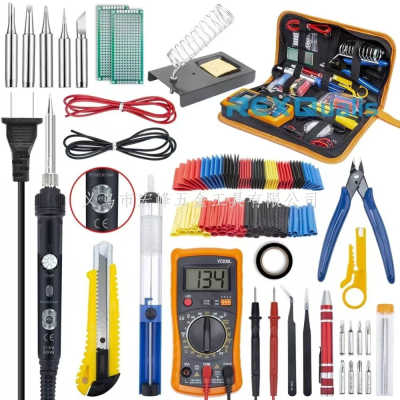 60W Repair Tool Electric Soldering Iron Suit Kit Multimeter Combination Adjustable Temperature Switch