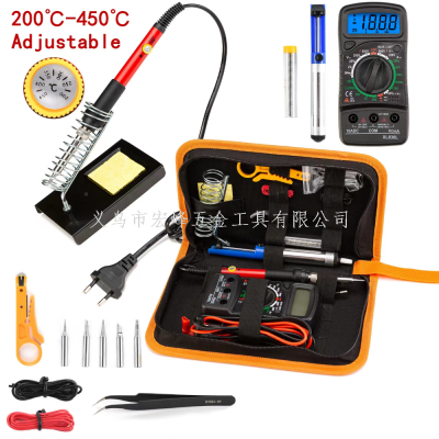 Adjustable Temperature Electric Soldering Iron Welding Tool Kit Package 936 Soldering Iron 60W