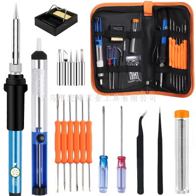 Electric Soldering Iron Suit 60W Thermostat Internal Heating Soldering Iron Welding Assistance Tool Tool Kit Package