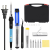 60W Adjustable Temperature Electric Soldering Iron Welding Assembly with Tweezers Solder Sucker Toolbox 110V/220V