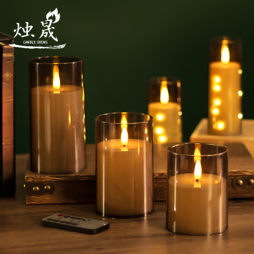 led electronic candle remote control plastic smoke-free tea light white christmas birthday wedding atmosphere layout candle light