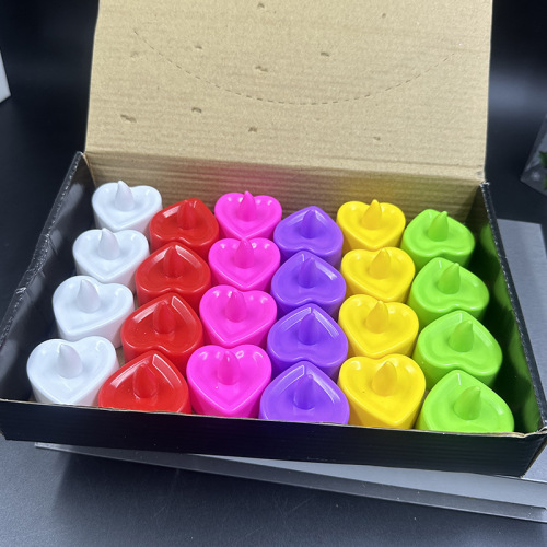 love electronic candle led proposal heart-shaped confession creative light wedding valentine‘s day decoration props candle