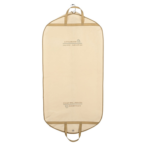 厂家无纺布侧边西装袋横条手提西装防尘袋 收纳西服袋订 制防尘罩