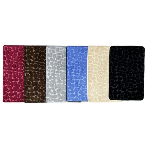 珊瑚绒鹅卵石地垫进门卧室加厚有脚感地毯卫生间防滑吸水浴室脚垫