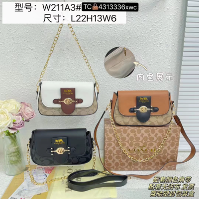 Qxkc002 Coach Autumn and Winter New Double Joint Chain, over High Quality, Shoulder Messenger Bag Underarm