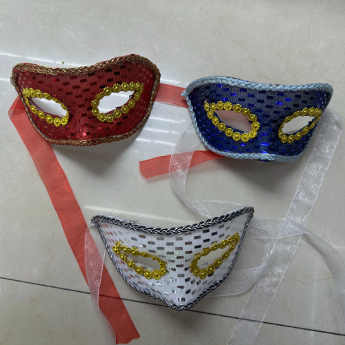 new flat sequined bag cloth mask with lace fancy dress ball ladies mask halloween party mask wholesale