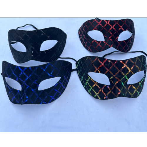 Flat Head Chain Pattern PVC Composite Mask （Various Colors， Welcome to Inquire）