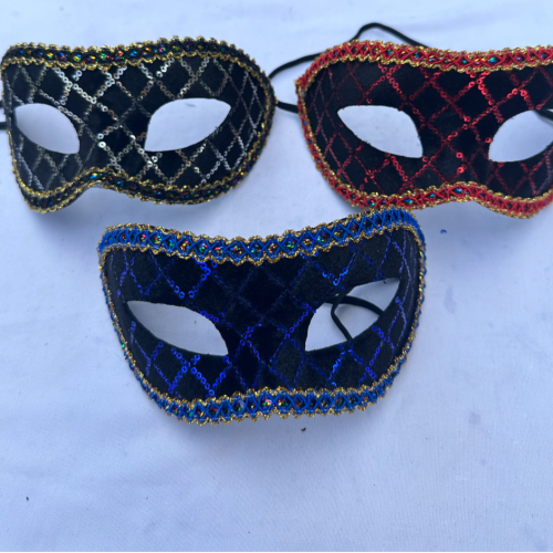 Flat-Head Chain Pattern Welt PVC Composite Mask （Various Colors， Welcome to Inquire）