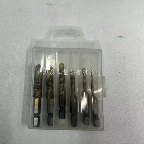 electric drill special tapping drilling bit set drilling and tapping integrated tap