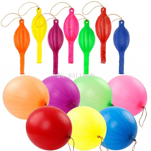 fitness racket ball hand racket balloon with rubber band balloon children‘s toy balloon 50pcs