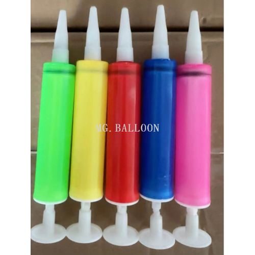 small size balloon inflator long balloon inflator manual hand push charging cylinder water ball inflator